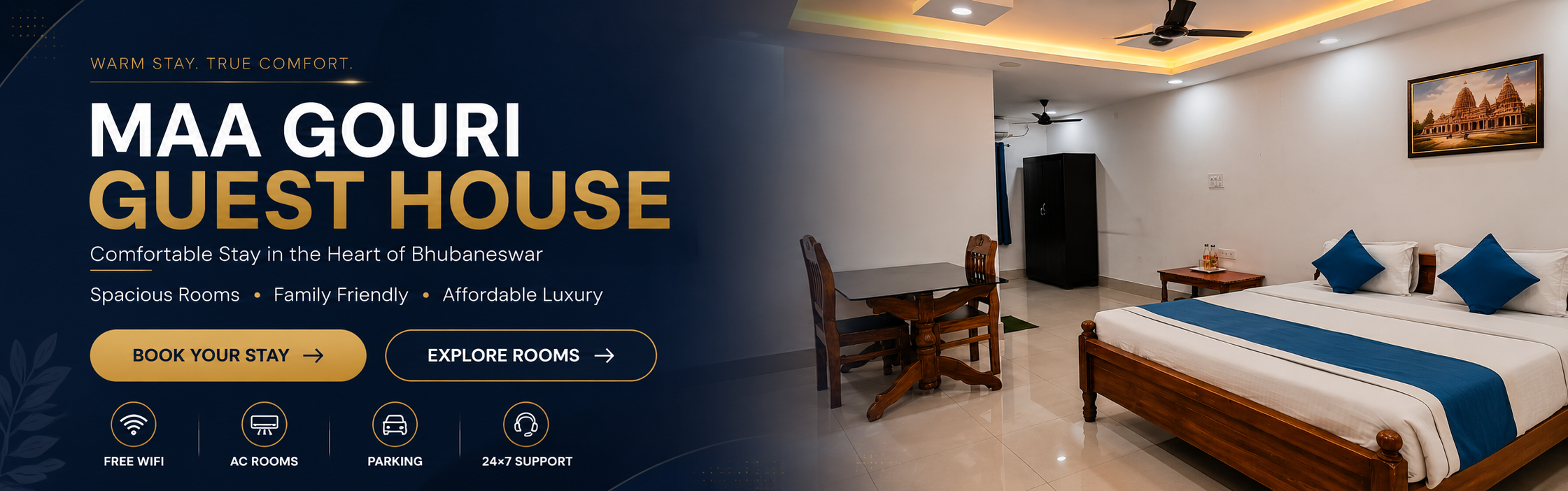 Maa Gouri Guest House — comfortable stay in the heart of Bhubaneswar